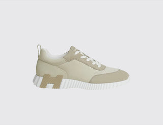 Hermès Men Bouncing Sneaker Beige glaise / Beige esquisse side view