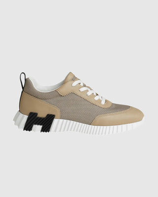 Hermès Men Bouncing Sneaker Beige lin side view