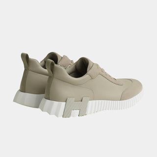 Hermès Men Bouncing Sneaker Beige esquisse back view