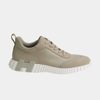 Hermès Men Bouncing Sneaker Beige esquisse side view