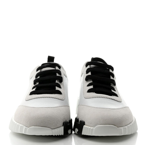 Hermès Men Bouncing Sneaker Blanc (Calfskin and suede goatskin)