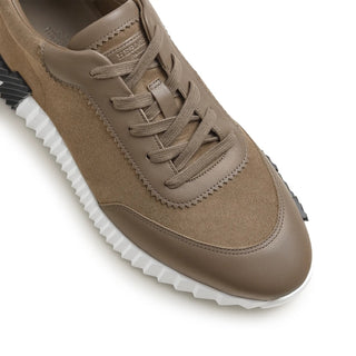 Hermès Men Bouncing Sneaker Étoupe front view