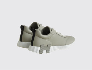 Hermès Men Bouncing Sneaker Gris Arctique back view