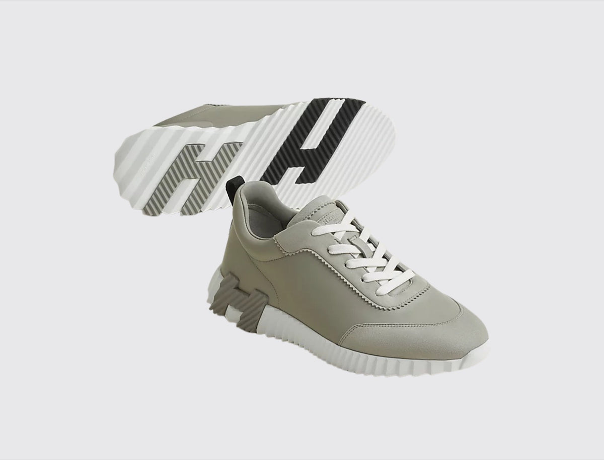Hermès Men Bouncing Sneaker Gris Arctique front view