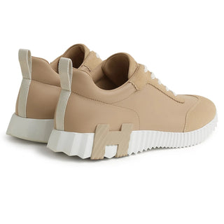 Hermès Men Bouncing Sneaker Beige lin back view