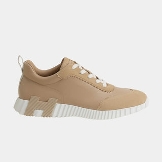 Hermès Men Bouncing Sneaker Beige lin side view