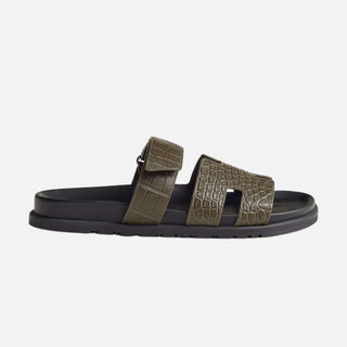 Hermès Men Chypre Sandal Vert toundra side view