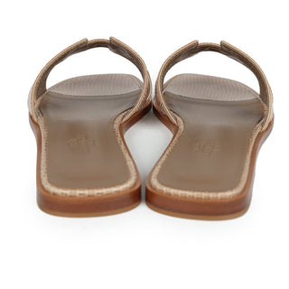 Hermès Women Oran Sandal Beige argile back view