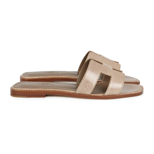 Hermès Women Oran Sandal Beige argile