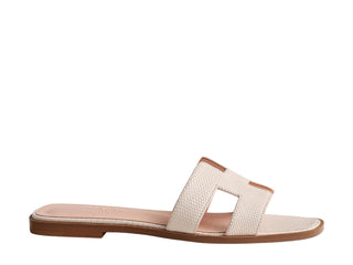 Hermès Women Oran Sandal Rose pâle side view