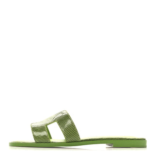 Hermès Women Oran Sandal Vert absinthe side view