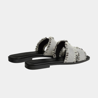 Hermès Women Oran Sandal Noir back view