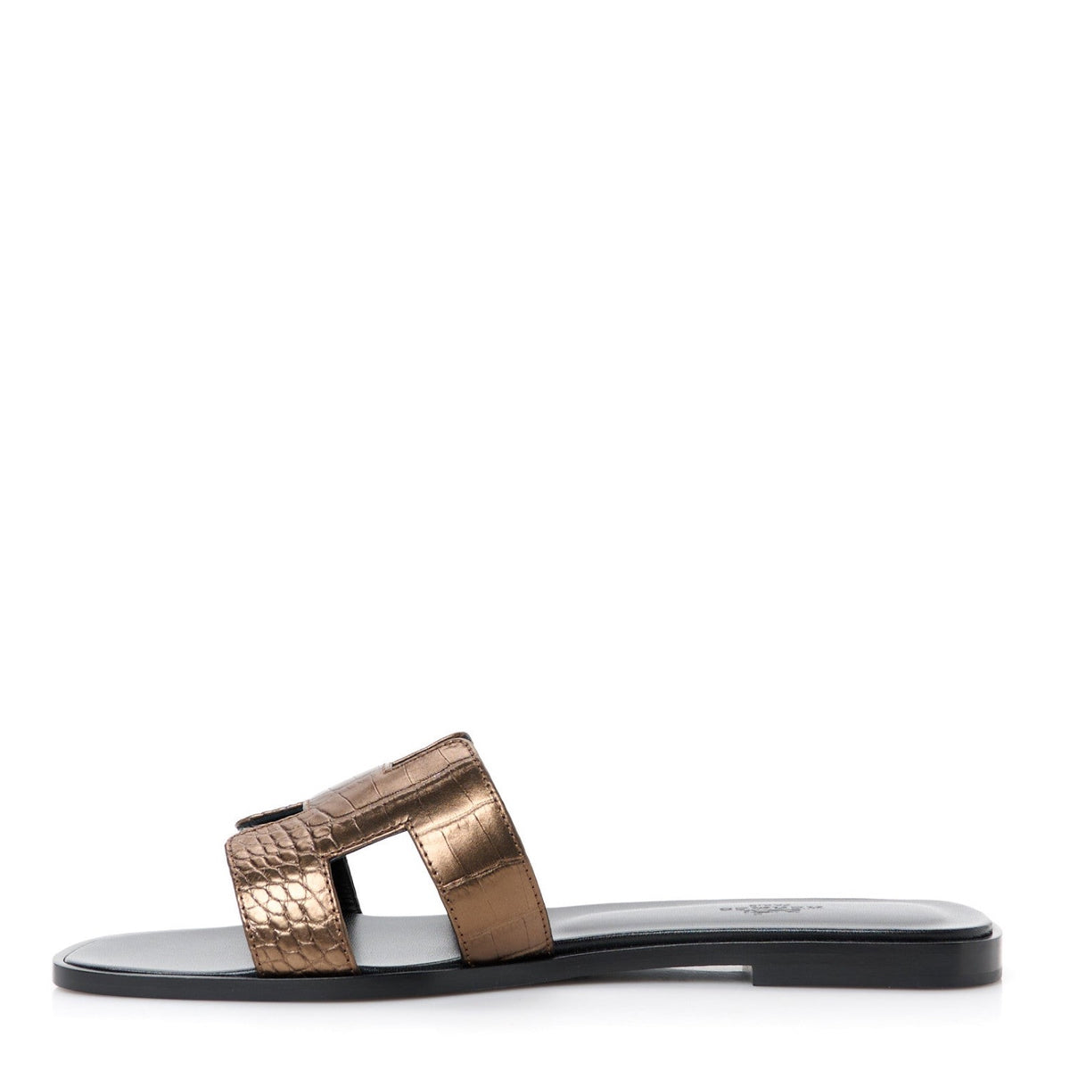 Hermès Women Oran Sandal Doré antique front view