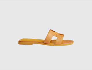 Hermès Women Oran Sandal Jaune bouton d'or side view