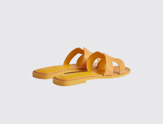 Hermès Women Oran Sandal Jaune bouton d'or top view