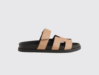 Hermès Women Chypre Sandal Beige perlino front view