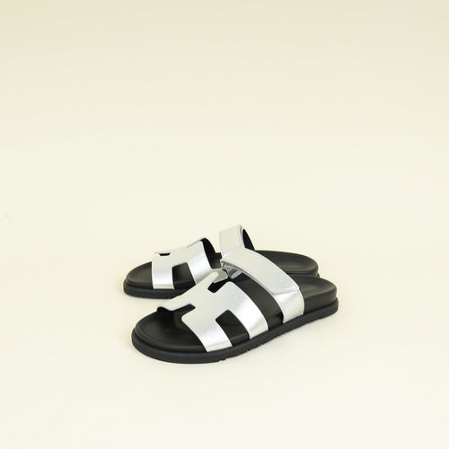 Hermès Women Chypre Sandal Gris argenté