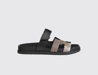 Hermès Women Chypre Sandal Ombre / Noir front view