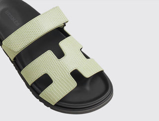Hermès Women Chypre Sandal Vert de mer back view