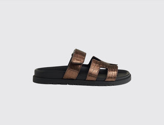 Hermès Women Chypre Sandal Doré antique front view