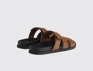 Hermès Women Chypre Sandal Brun fumé top view