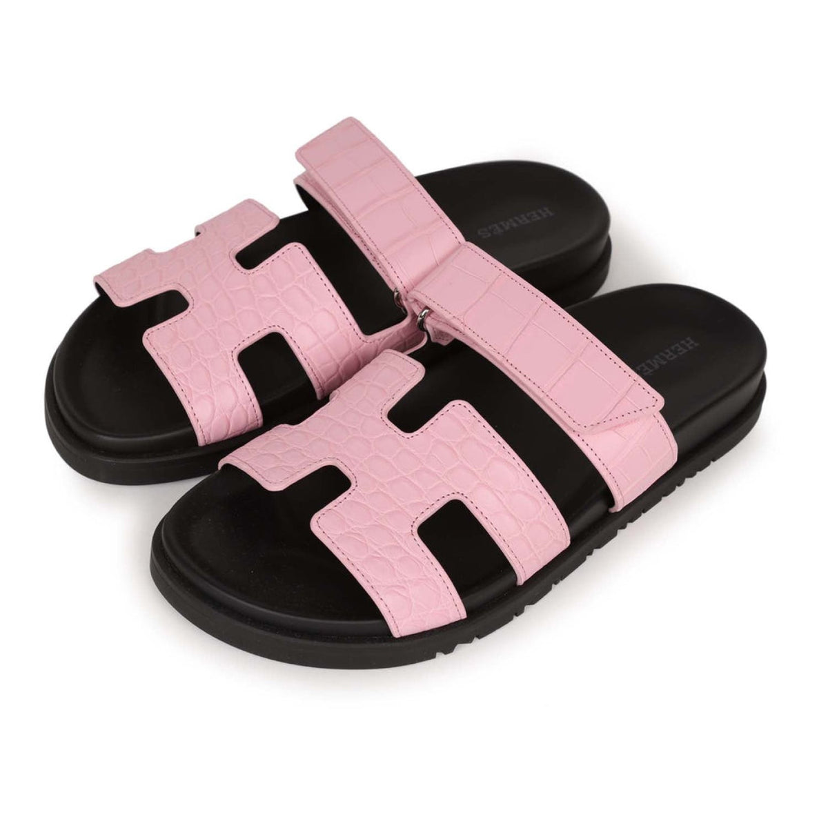 Hermès Women Chypre Sandal Rose aquarelle front view
