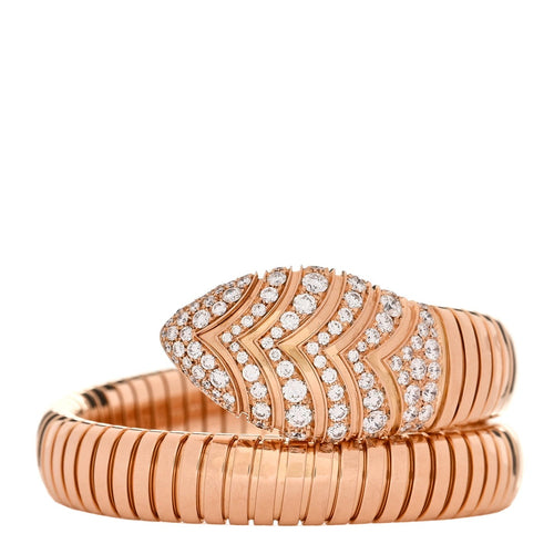 Bulgari Serpenti Tubogas Rose Gold Diamond Bracelet