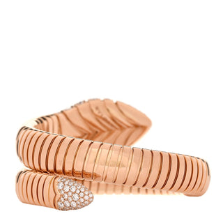 Bulgari Serpenti Tubogas Rose Gold Bracelet coiled side view