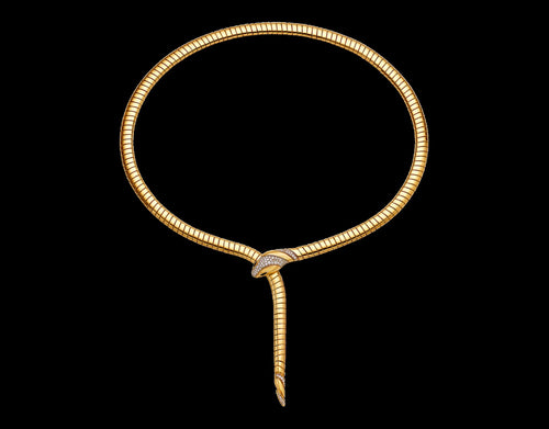 Bulgari Serpenti Tubogas Necklace Yellow Gold