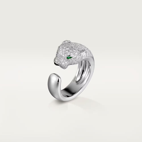 Cartier Panthère Medium Half Pavé Ring