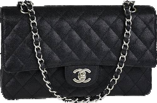 Chanel Classic Flap 25cm / Medium Black Caviar SHW