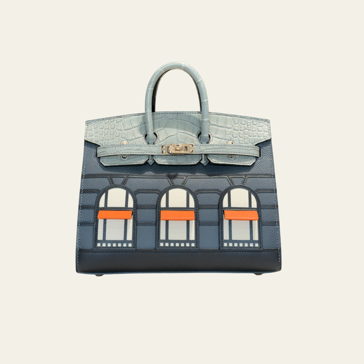 Hermès Birkin 20 Faubourg Rainy Days front view