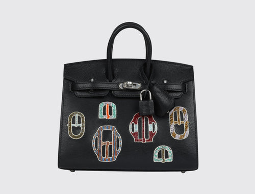 Hermès Birkin 20 Bouclerie Moderne Casaque Noir