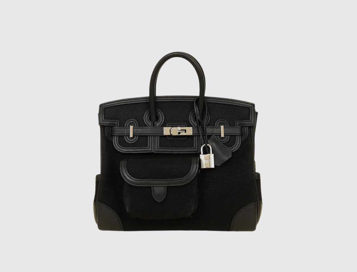Hermès Birkin 25 Cargo Noir front view