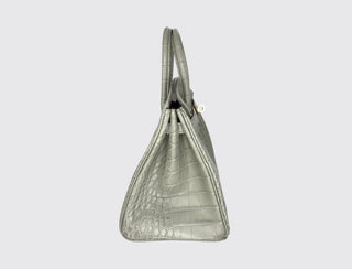 Hermès Birkin 25 Gris Ciment detail view