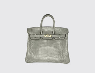 Hermès Birkin 25 Gris Ciment front view