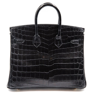Hermès Birkin 25 Noir back view