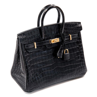 Hermès Birkin 25 Noir detail view