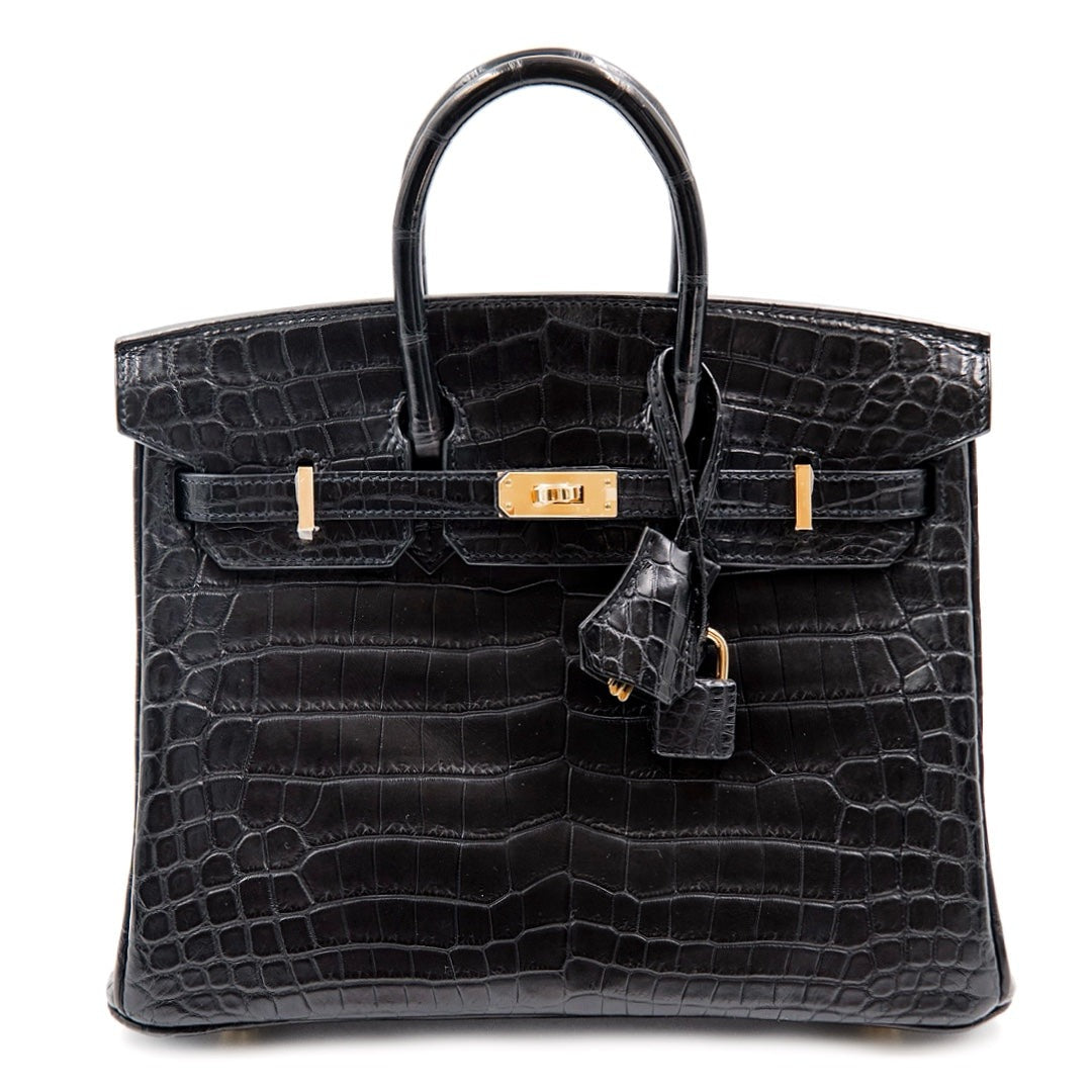 Hermès Birkin 25 Noir front view