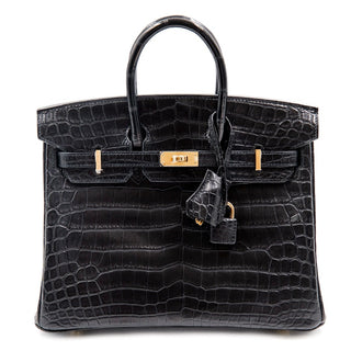 Hermès Birkin 25 Noir front view
