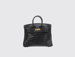 Hermès Birkin 25 Noir front view