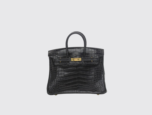 Hermès Birkin 25 Noir Alligator