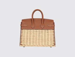 Hermès Birkin 25 Picnic Gold detail view