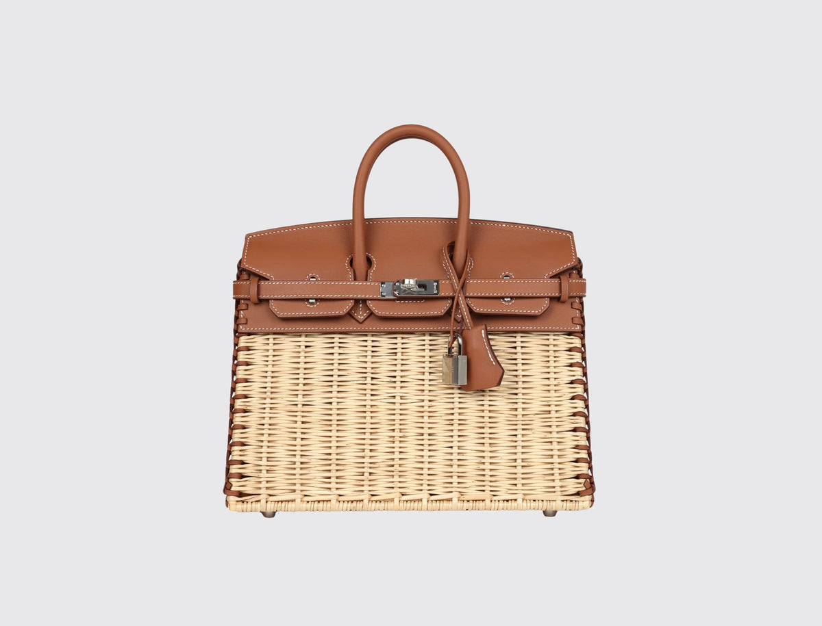 Hermès Birkin 25 Picnic Gold front view