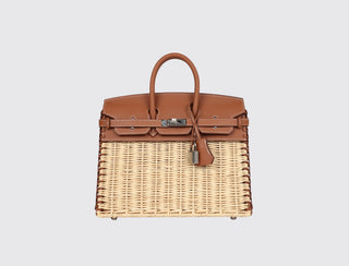 Hermès Birkin 25 Picnic Gold front view