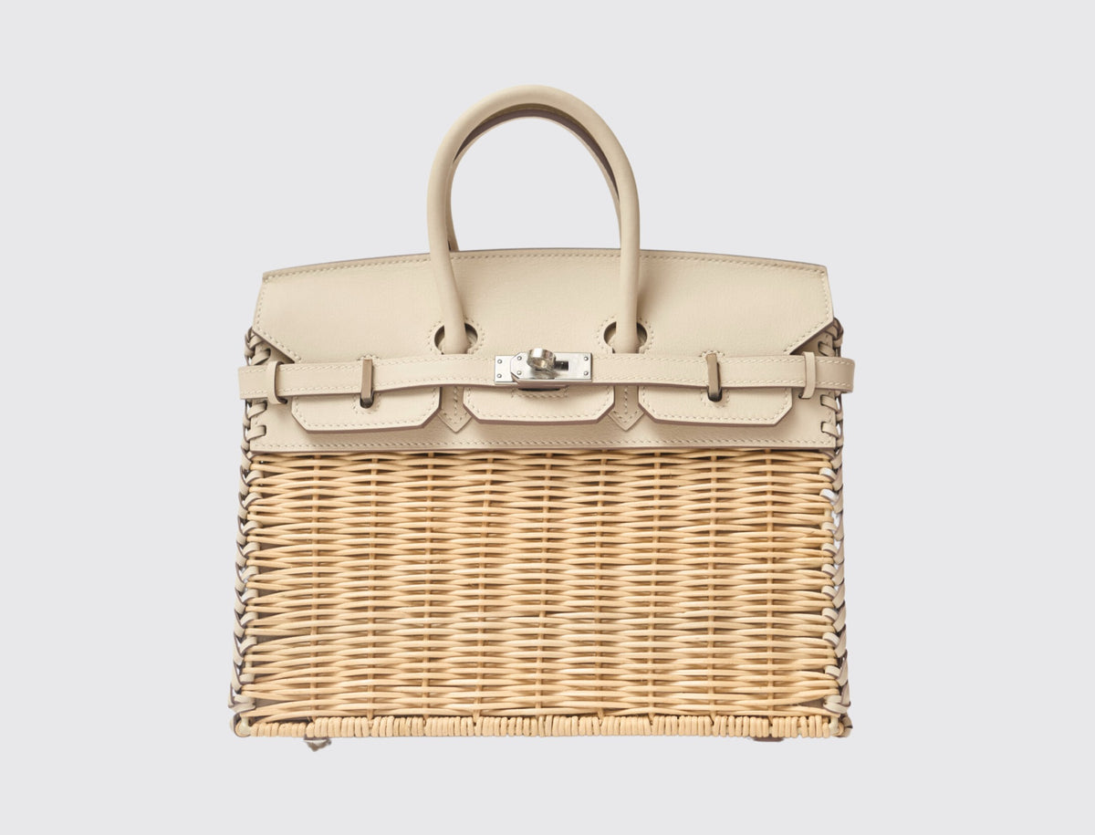 Hermès Birkin 25 Picnic Nata front view