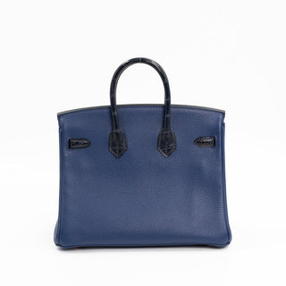 Hermès Birkin 25 Touch Bleu Saphir and Bleu Marine back view