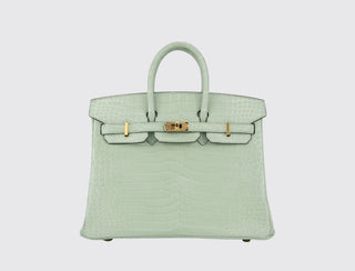 Hermès Birkin 25 Vert d’Eau front view