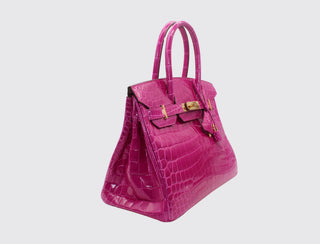 Hermès Birkin 30 Rose Scheherazade side view