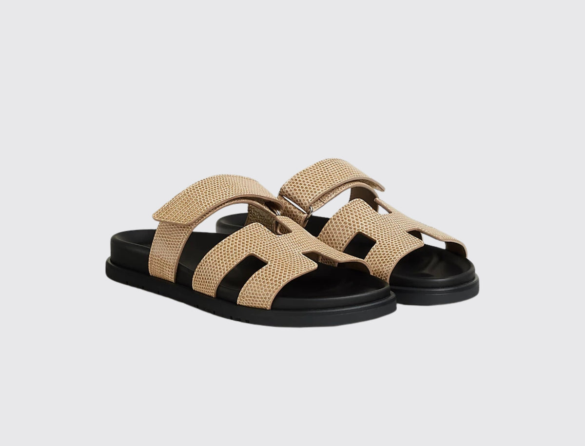 Hermès Chypre Sandal Beige Argile front view